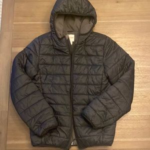 Boys lined puffer jacket - size L